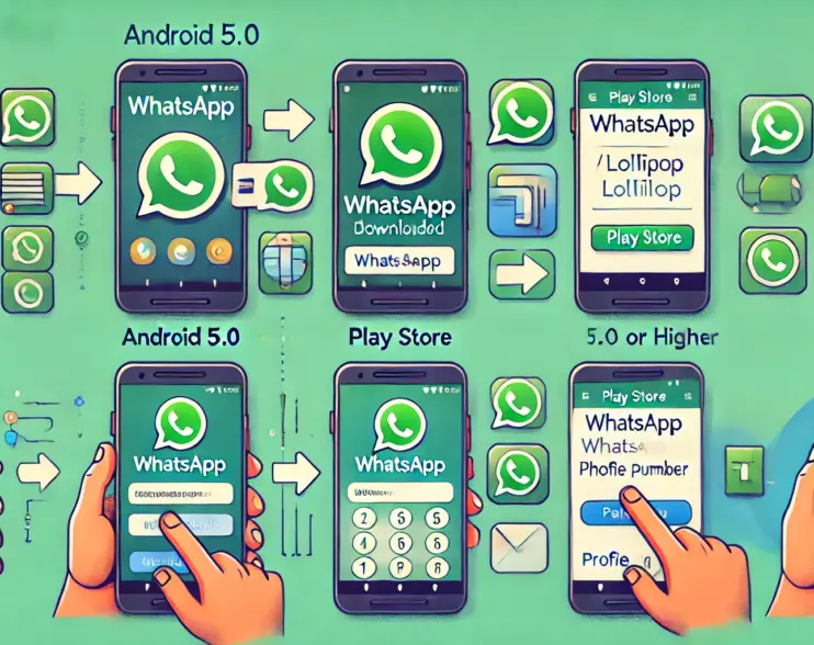 A guide to learn how to setup an account for WhatsApp on an Android device